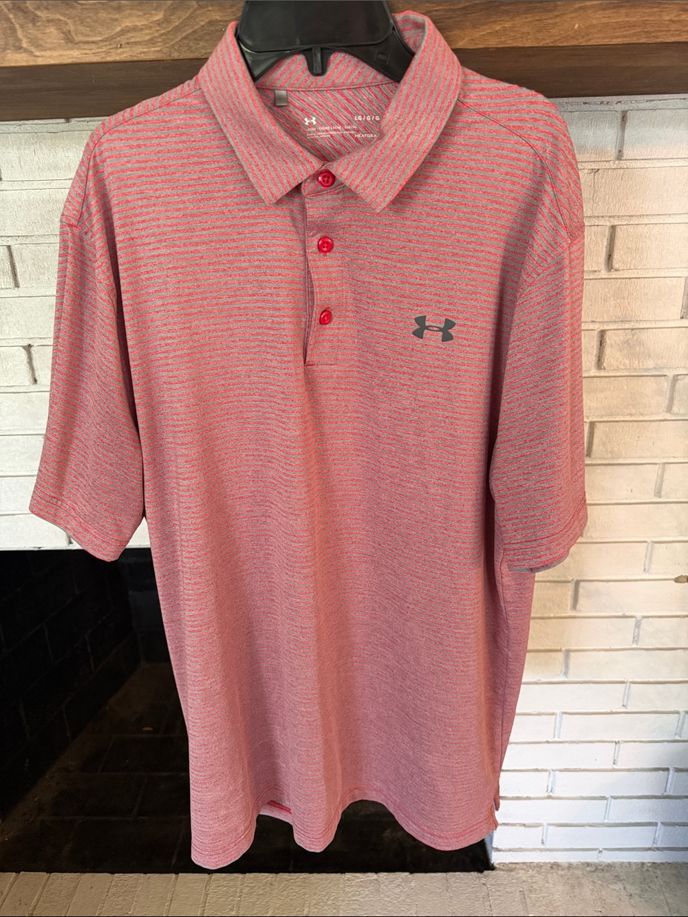 Under Armour Men’s Pink Heather Performance Polo